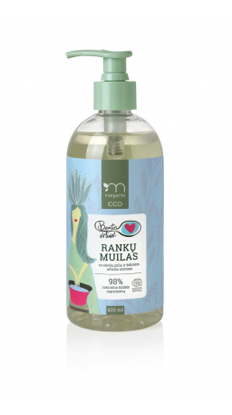 MARGARITA ECO BEATOS VIRTUVĖ Rankų muilas su alavijų geliu ir žaliosios arbatos aromatu 400ml