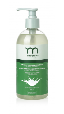 MARGARITA Intymios higienos prausiklis su pieno baltymais 400ml